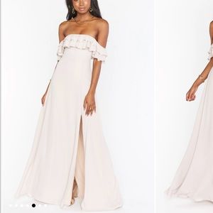 Emma Ruffle Maxi Dress | Show Me the Ring Crisp